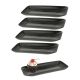 Travessa Retangular Petisqueira Mini Bandeja ECO BPA Free 5un