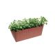 Vaso Floreira Terracota Marrom Coral Cachepot Plissado 1un 1